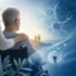 Compassionate neurological care concept showing an elderly man in a wheelchair with supportive caregiver imagery and abstract motor neuron illustration representing Amyotrophic Lateral Sclerosis (ALS).