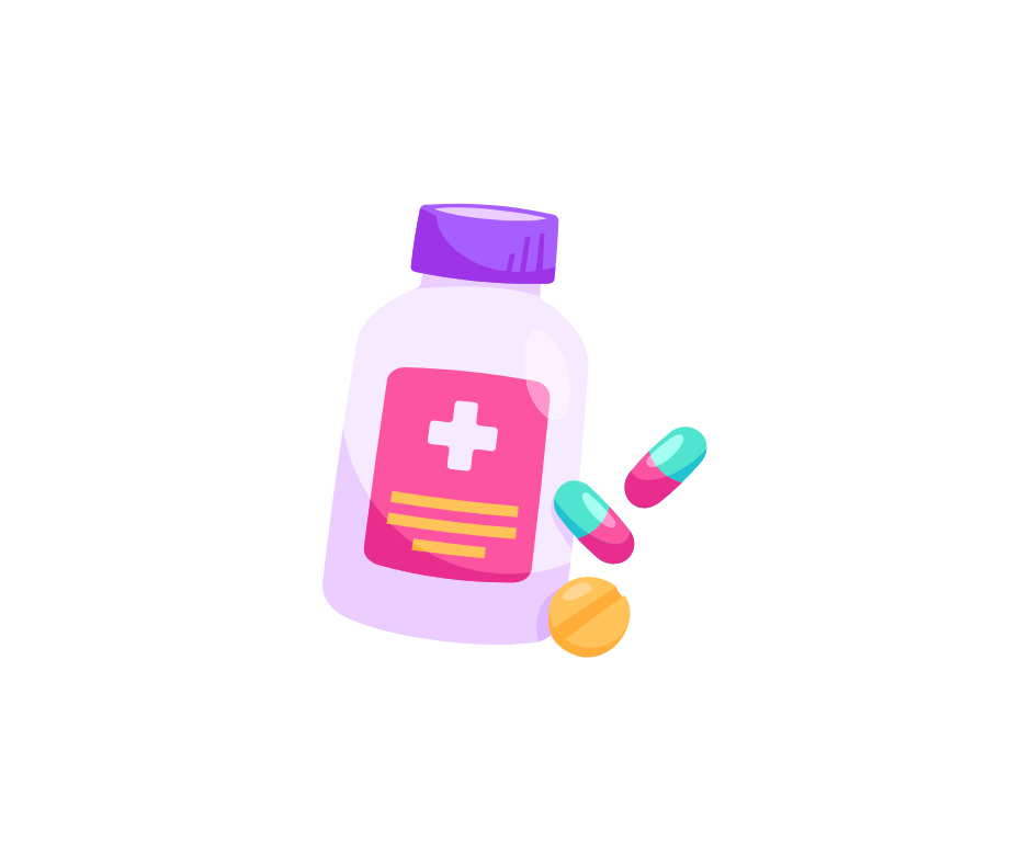 Medicine bottle and tablets used to help manage epilepsy symptoms and reduce seizure frequency
