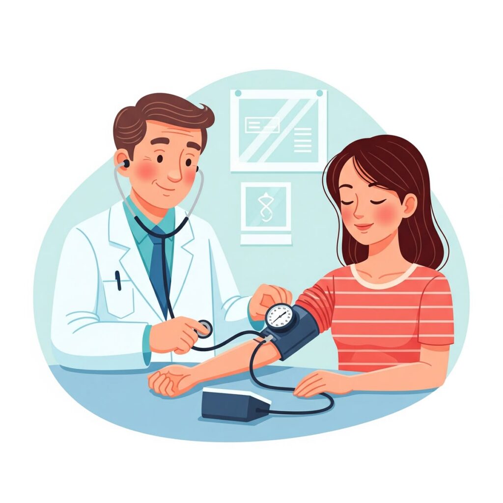 Doctor examining a patient to monitor CD4 cell health and evaluate AIDS Symptoms before considering Marijuana and Cannabis Treatment for AIDS.